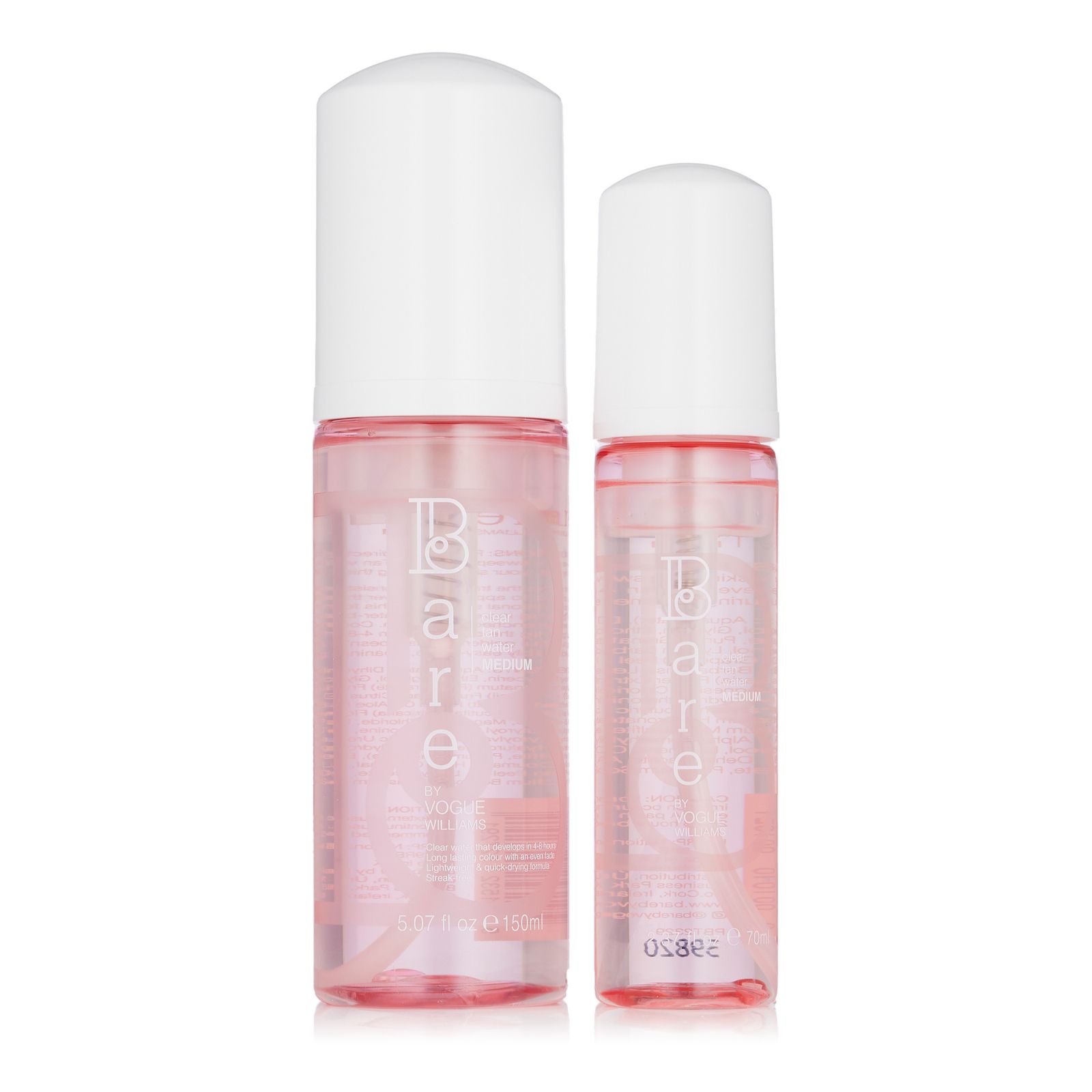 Bare by Vogue Clear Tanning Water Home & Away Duo