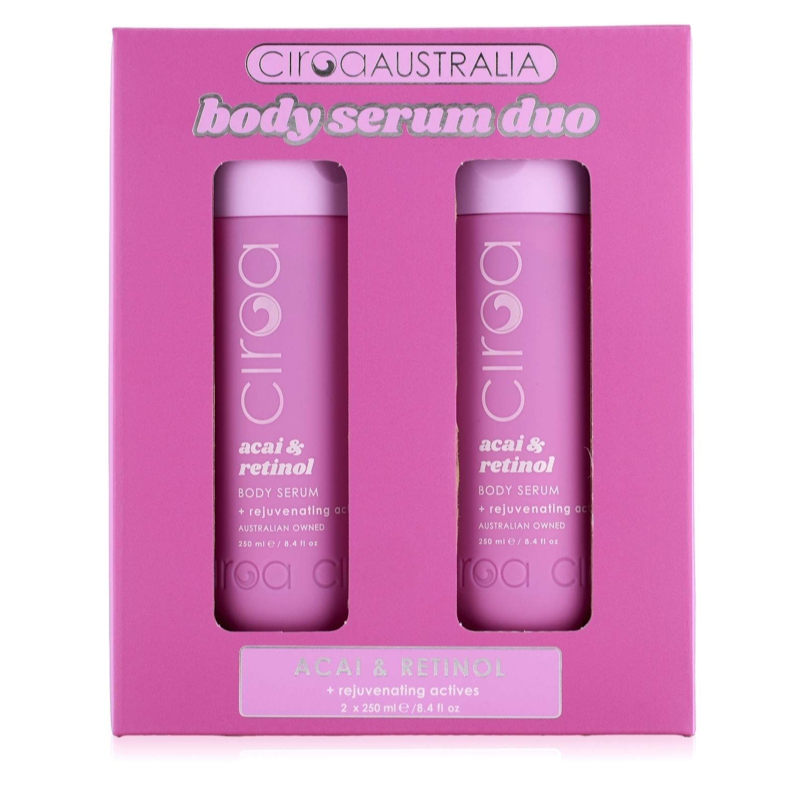 Ciroa Acai & Retinol Body Serum 250ml Duo