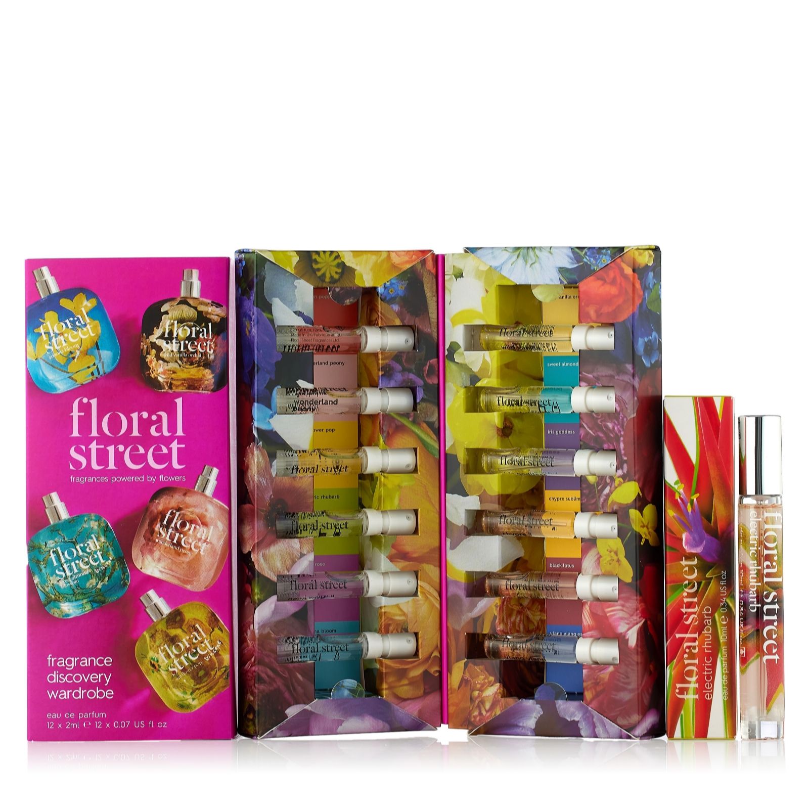Floral Street Electric Rhubarb 10ml & Supersize Discovery Wardrobe Set