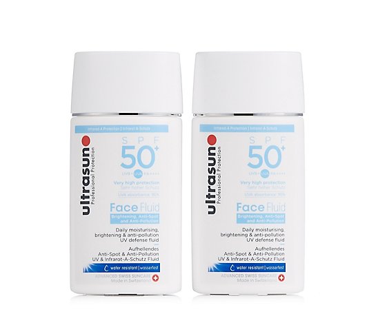 Ultrasun Sun Protection Face Fluid SPF 50+ 40ml Duo