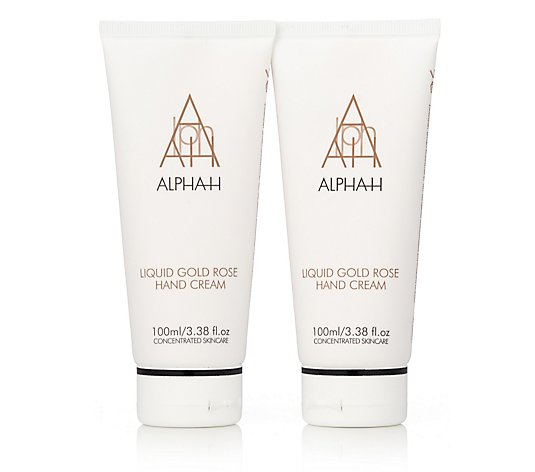Alpha-H Liquid Gold Rose Hand Cream 100ml Duo