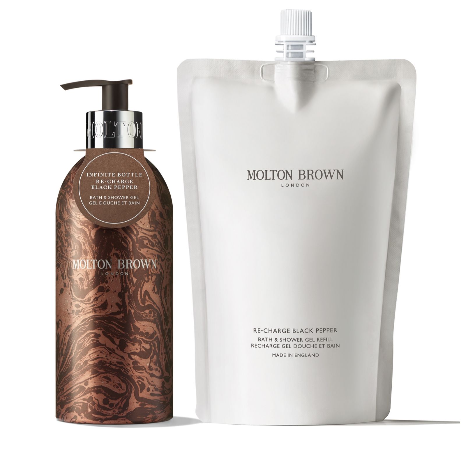 Molton Brown Infinite Bottle 400ml & Refill Duo