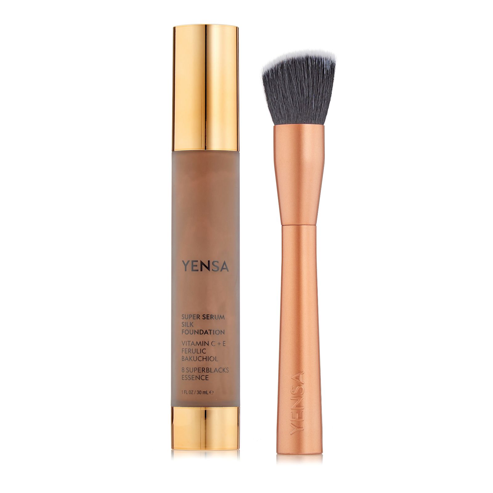 Yensa Super Serum Silk Foundation 30ml and Brush