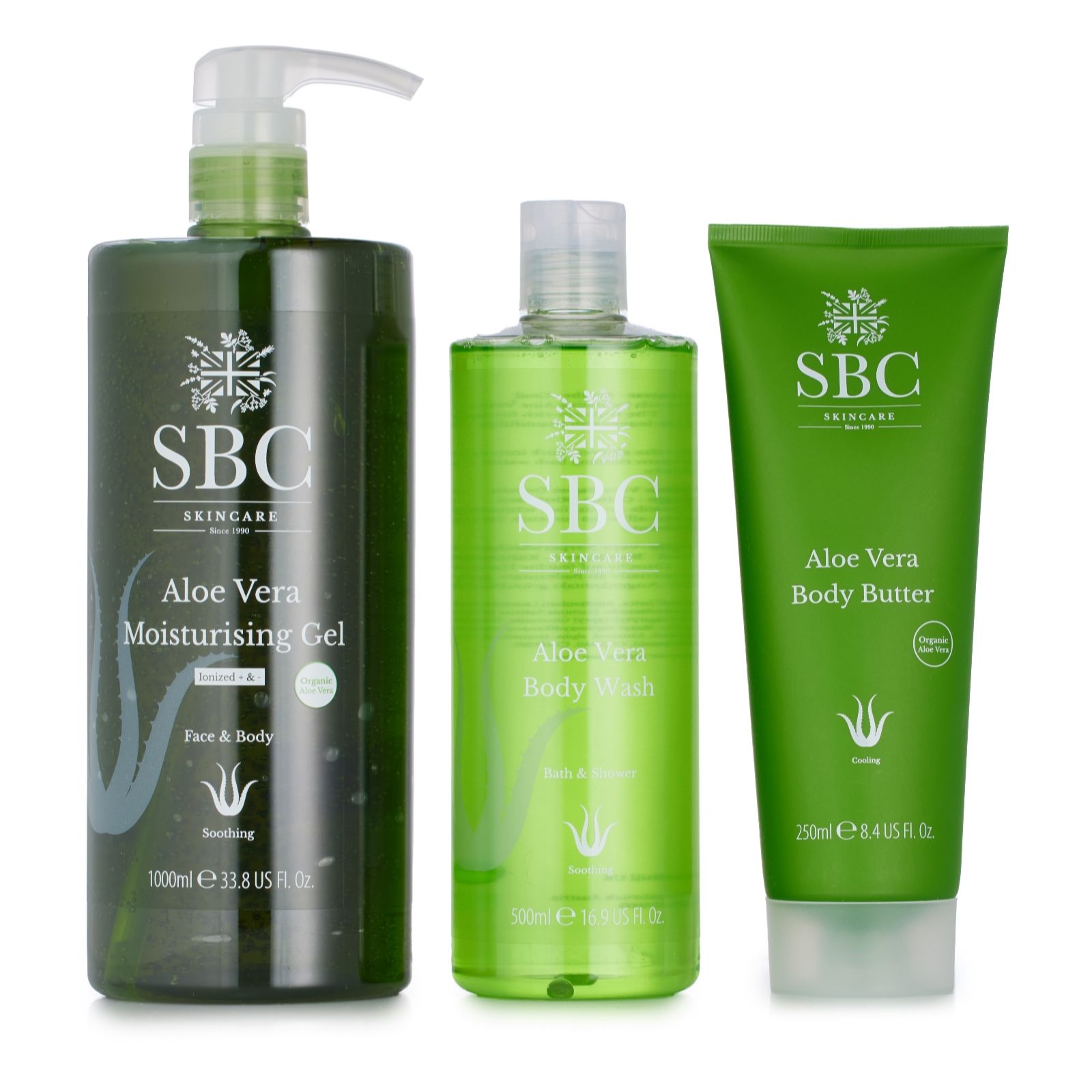 SBC Aloe Vera Top to Toe 3 Piece Collection