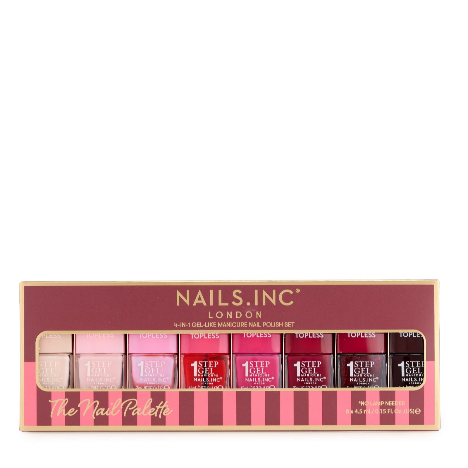  Nails Inc 'The Nail Palette' It's Topless 8 Piece Gift Set