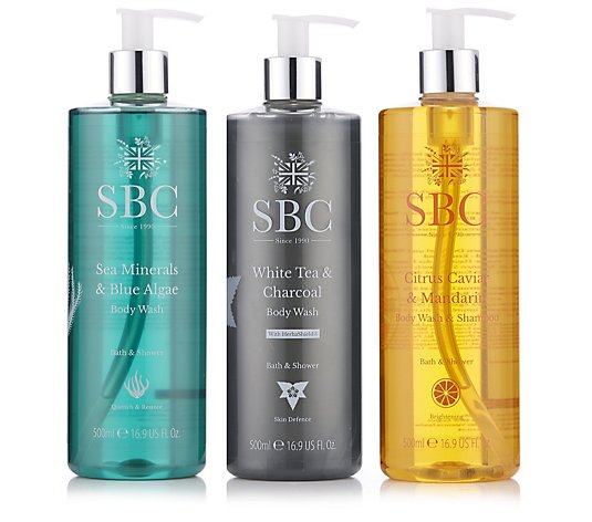 SBC 3 Piece Bath & Shower Collection 500ml