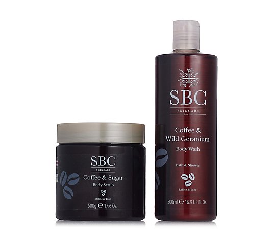 SBC Refining Coffee Body Wash & Scrub Duo