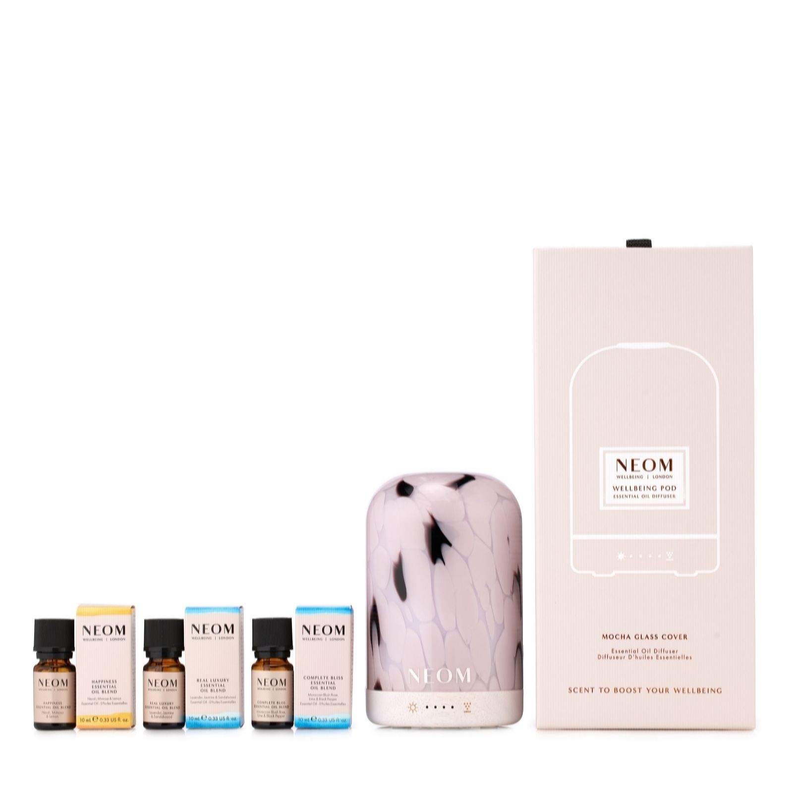 Neom Wellbeing Pod & Essential Oils Trio Collection