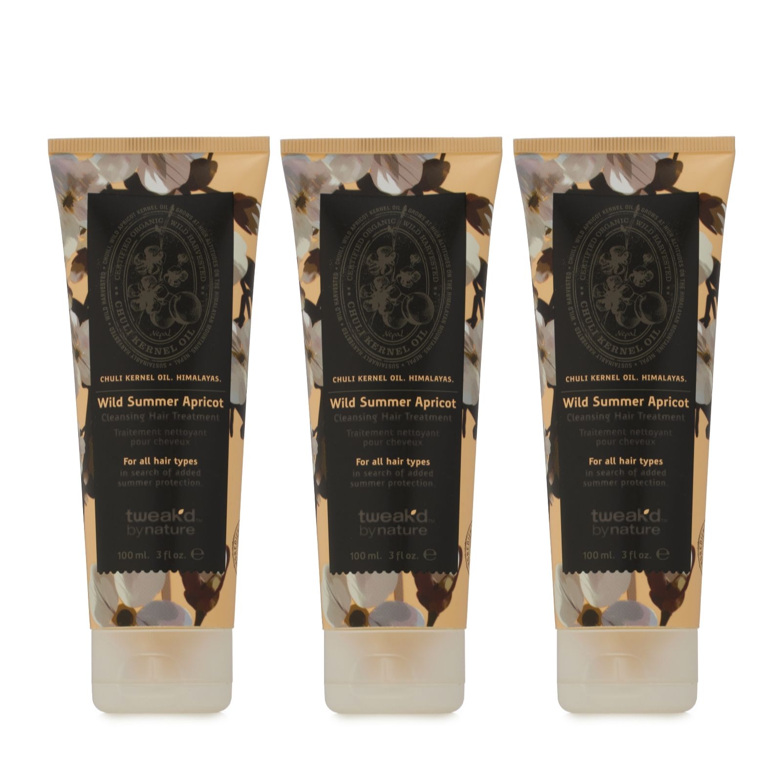 Tweak'd by Nature Rare Treasures Cleansing Hair Treatment 3oz Trio