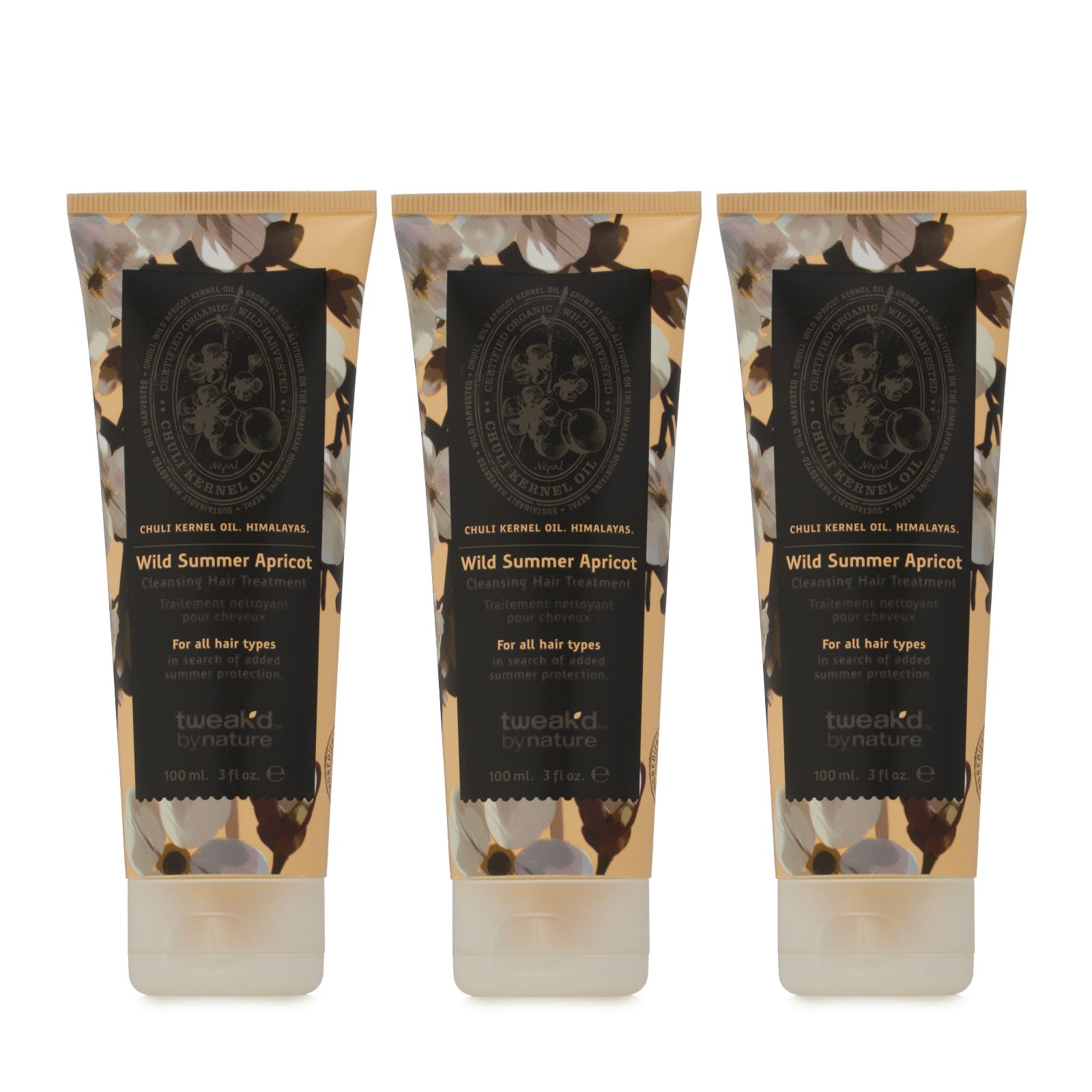 Tweak'd by Nature Rare Treasures Cleansing Hair Treatment 3oz Trio