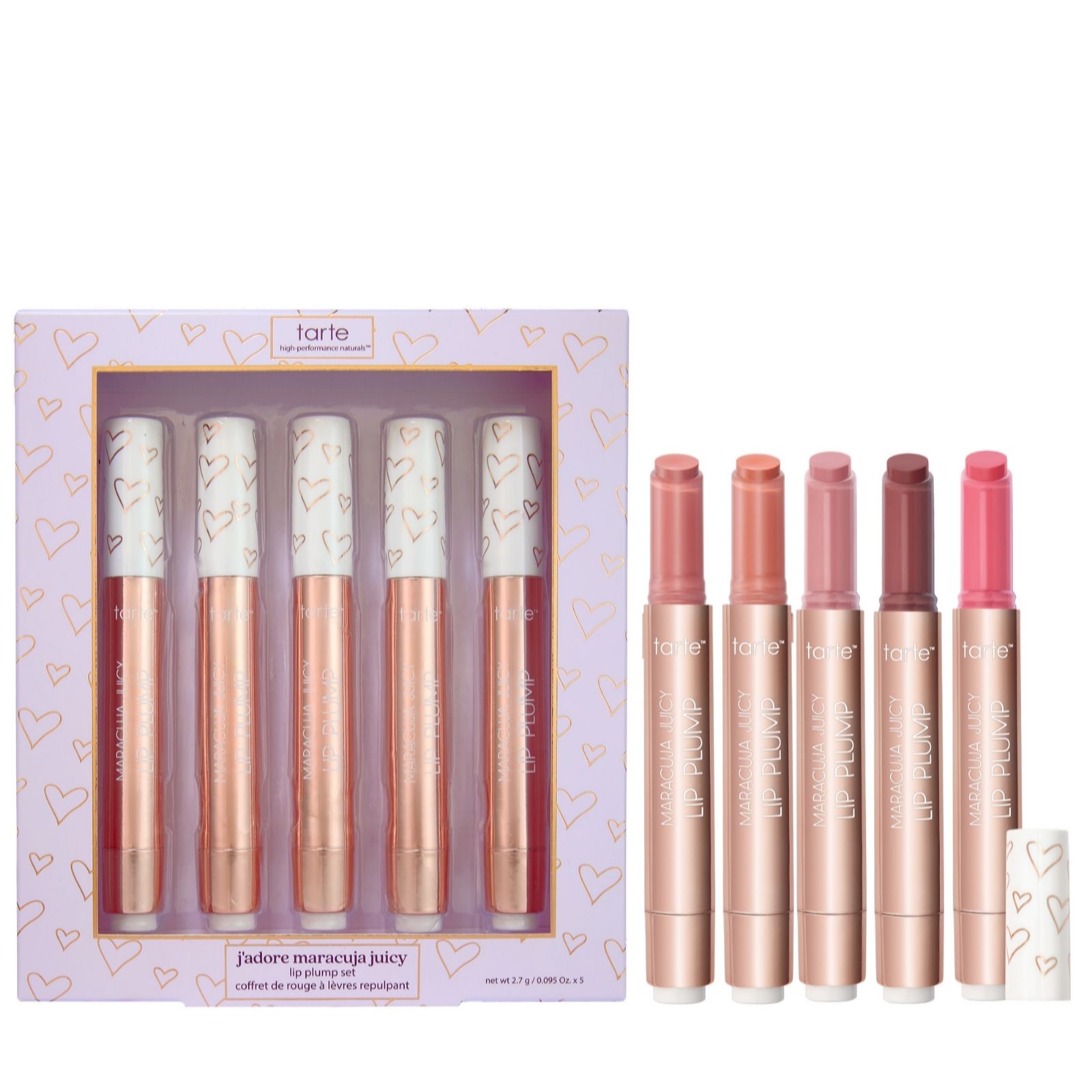 tarte J'adore La La Lips 5 Piece Maracuja Juicy Lip Plump Set