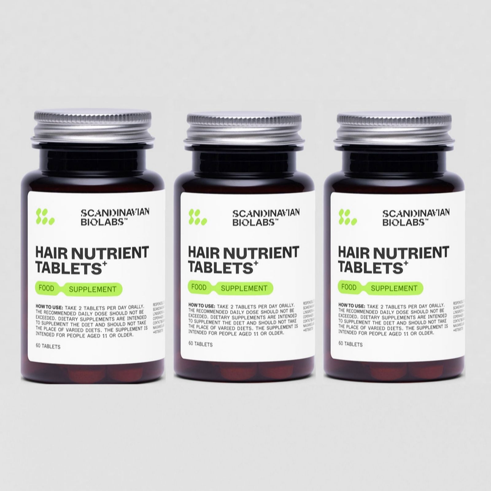 Scandinavian BioLabs Hair Nutrient Tablets 3 Month Supply