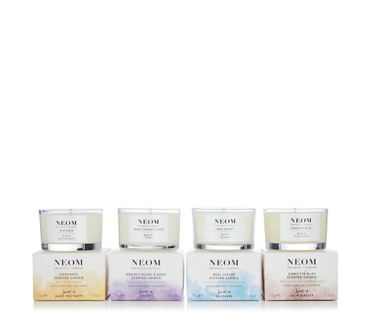 Neom 4 Piece Total Wellbeing Discovery Candle Collection