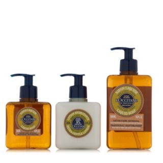 L'Occitane Liquid Soap, Lotion Hand & Body Trio