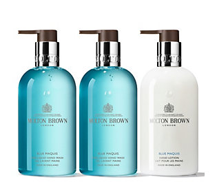 Molton Brown 3 Piece Blue Maquis Hand Wash & Lotion Collection