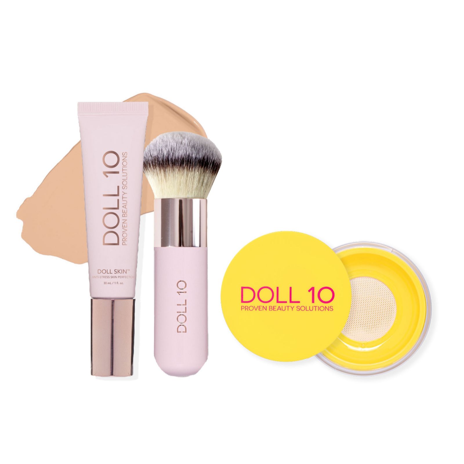 Doll10 Dollskin Foundation & Yellow Powder Collection