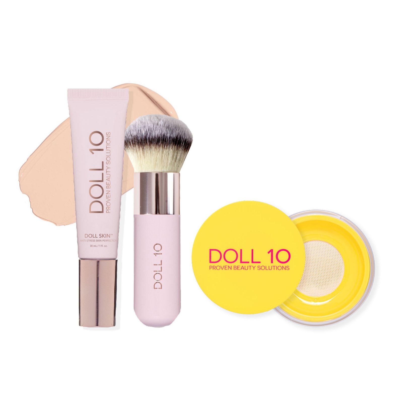 Doll10 Dollskin Foundation & Yellow Powder Collection