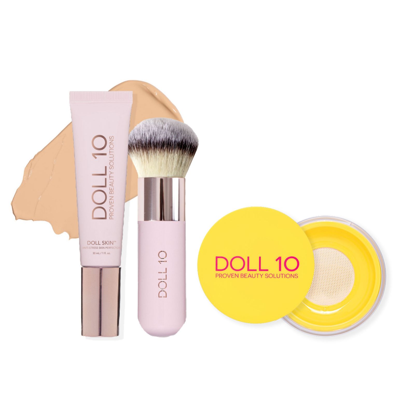 Doll10 Dollskin Foundation & Yellow Powder Collection