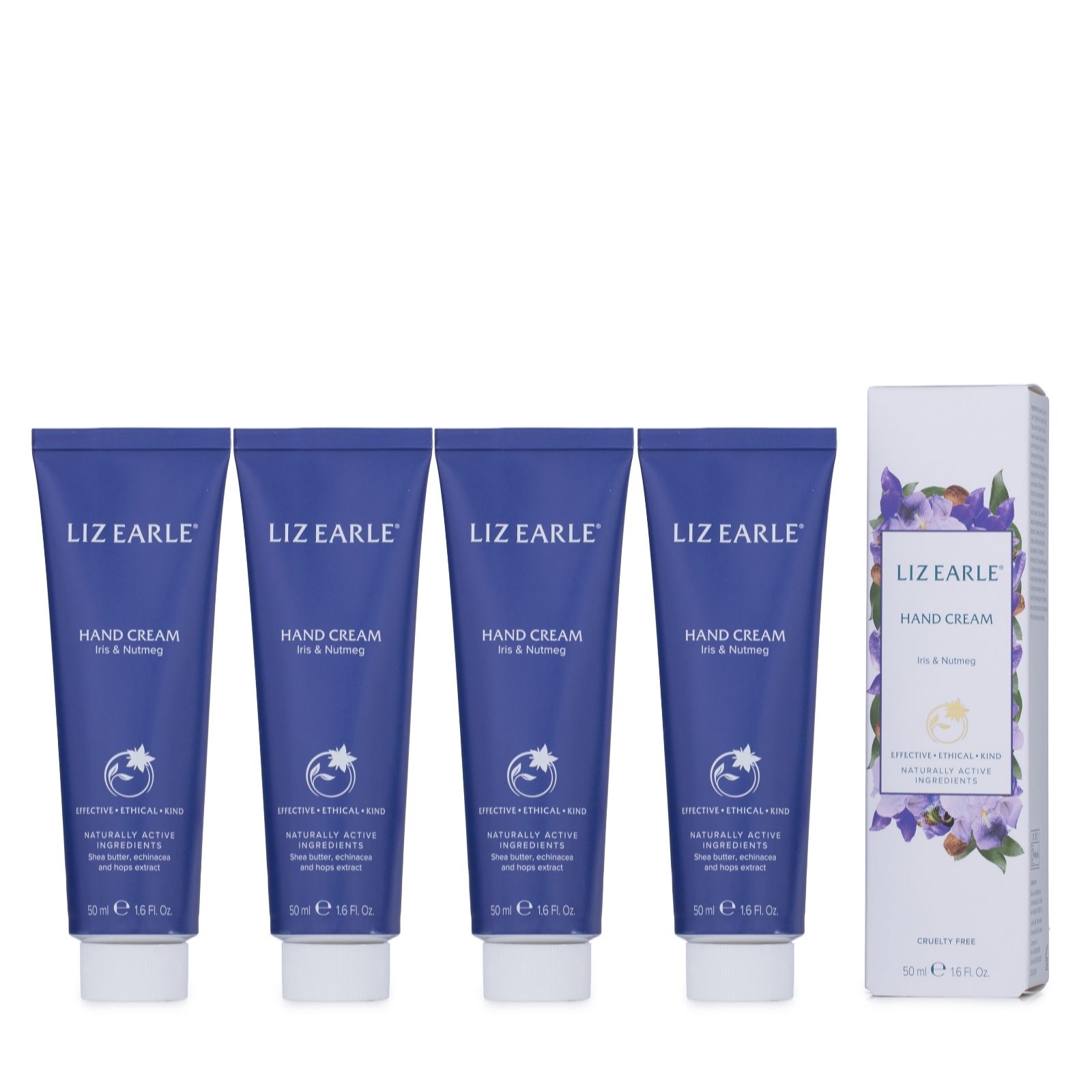 Liz Earle Iris & Nutmeg Hand Cream Quad Collection