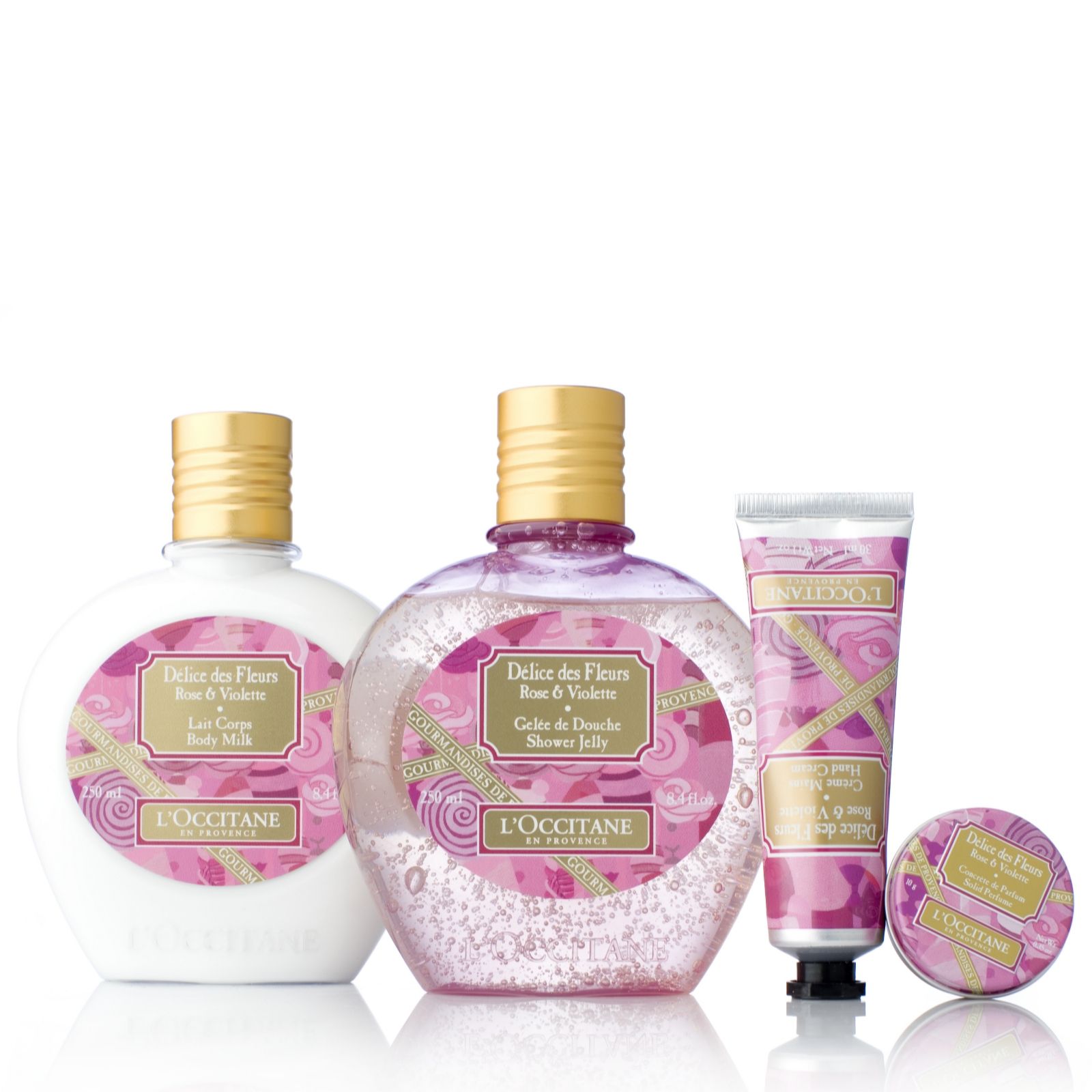 L'Occitane 4 Piece Delice Des Fleurs Collection - QVC UK