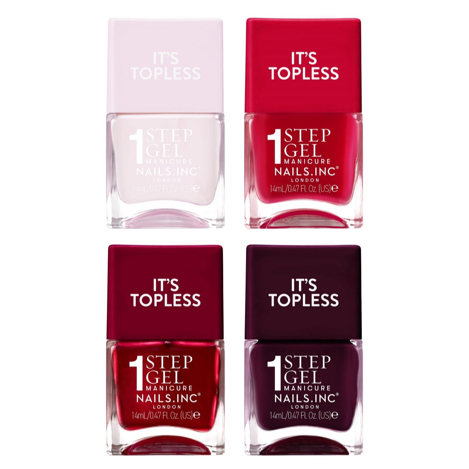 Nails Inc It's Topless Berry Plum Quad