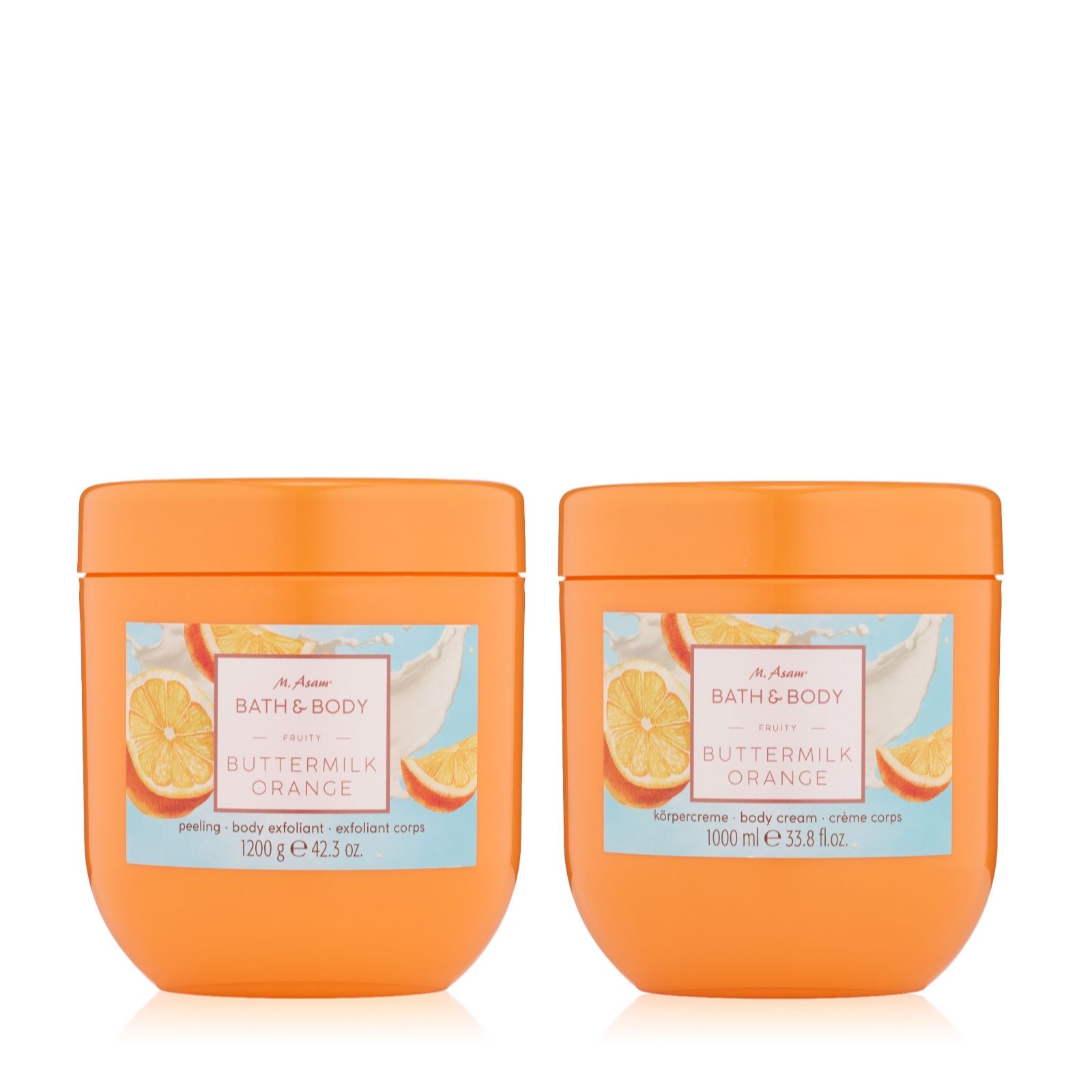 M. Asam Buttermilk Orange Body Exfoliant 1200g + Body Cream 1.000ml