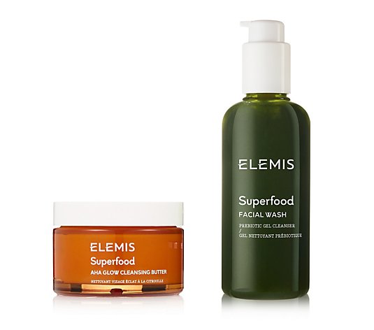 Elemis Superfood Get the Glow Cleansing Butter & Facial Wash Duo
