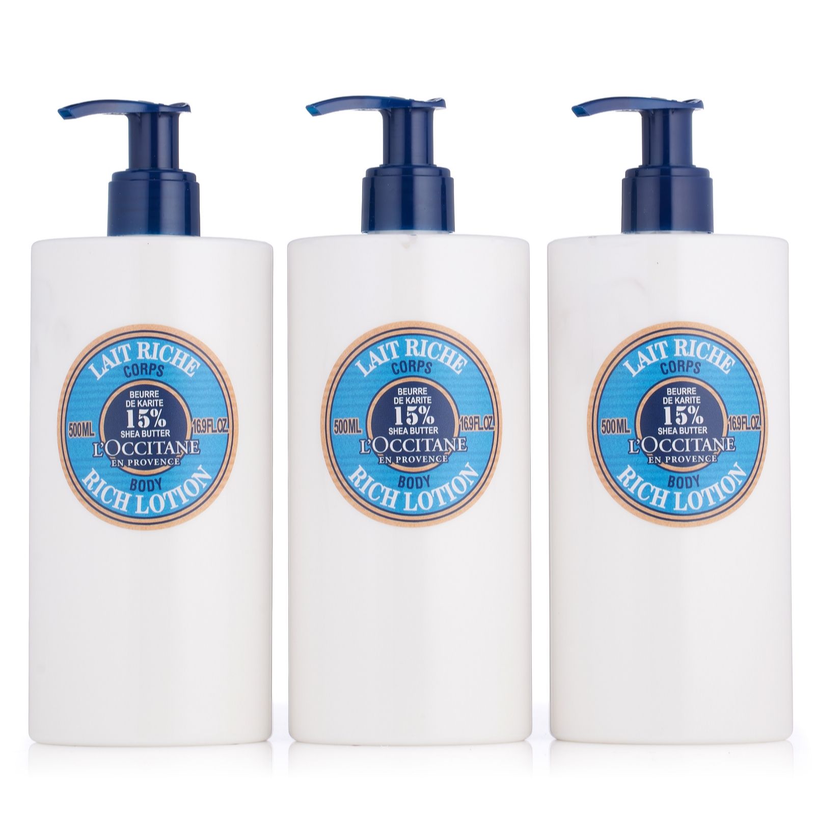  L'Occitane Shea Rich Body Lotion 500ml Trio