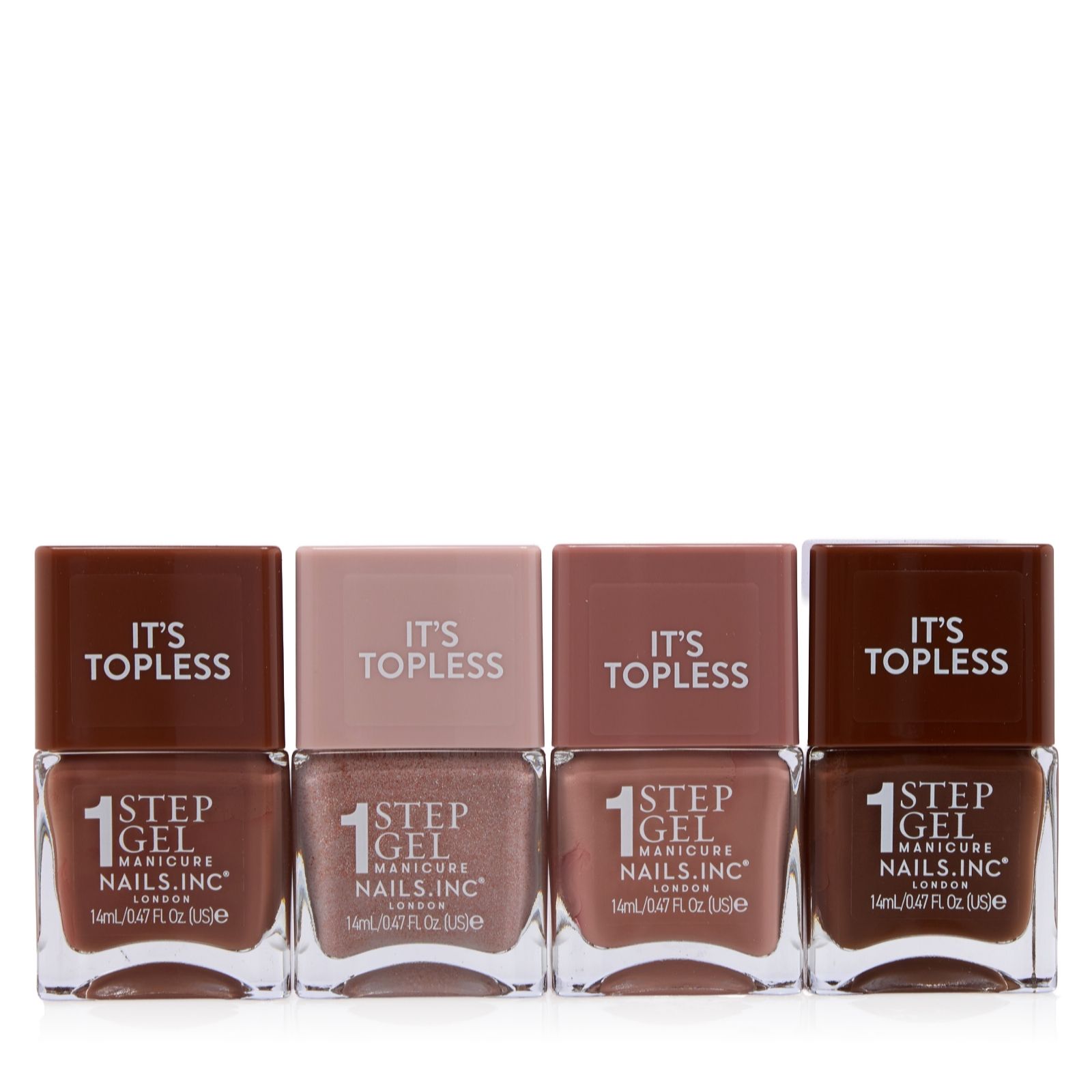Nails Inc It's Topless Soft Suede Quad