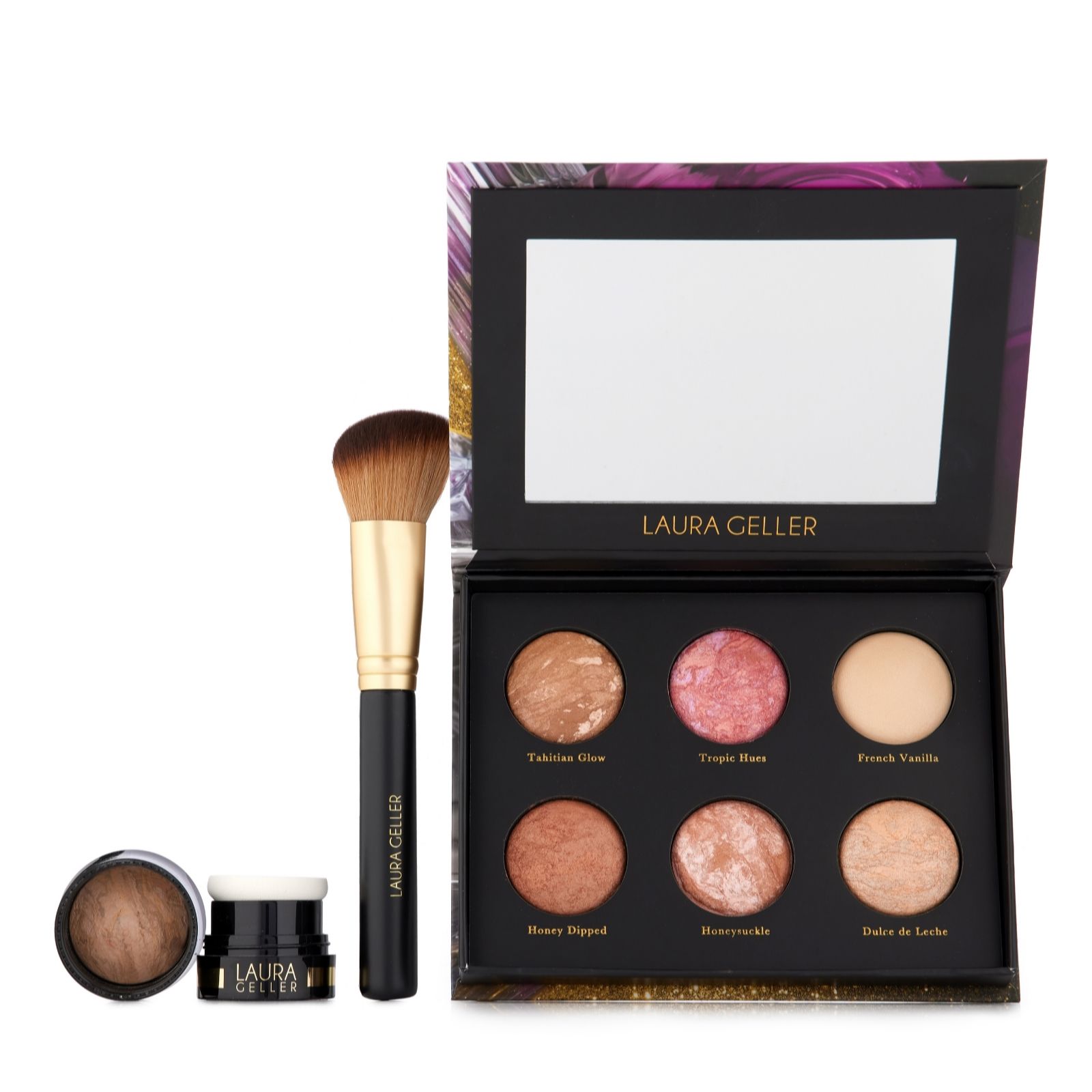 Laura Geller Cheek to Chic Palette with Blush Brush