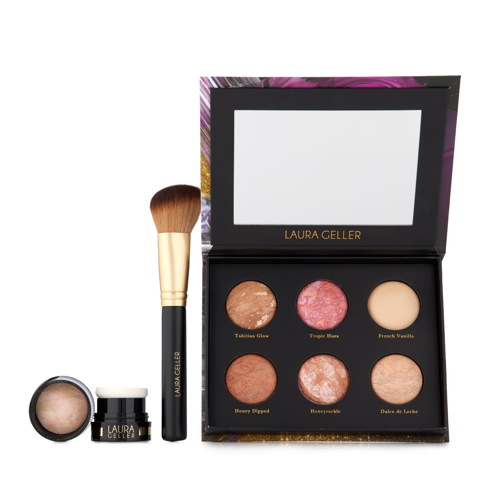 Laura Geller Cheek to Chic Palette with Double Ended Brush