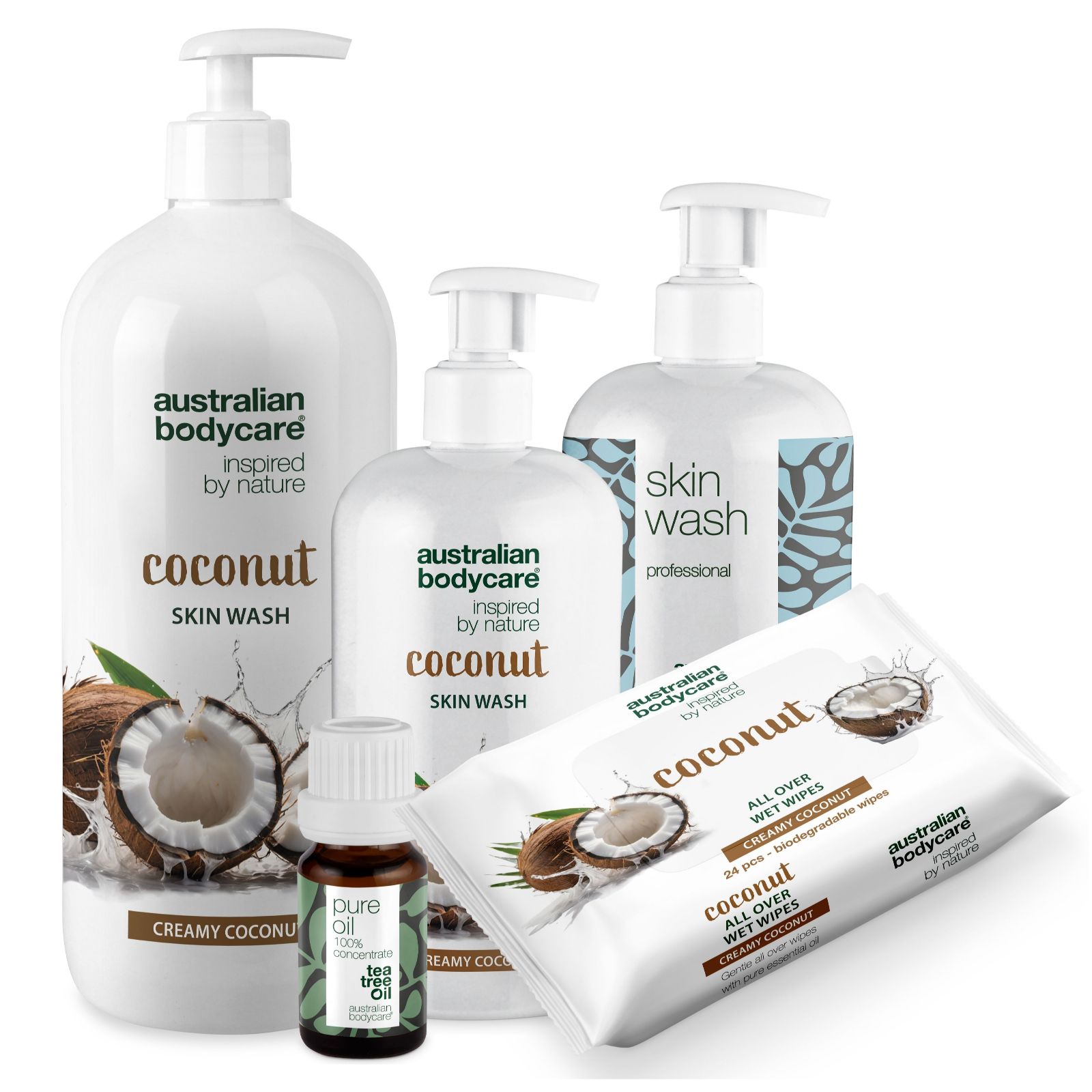 Australian Bodycare Skinwash, Wipes & Oil 5 Piece Collection