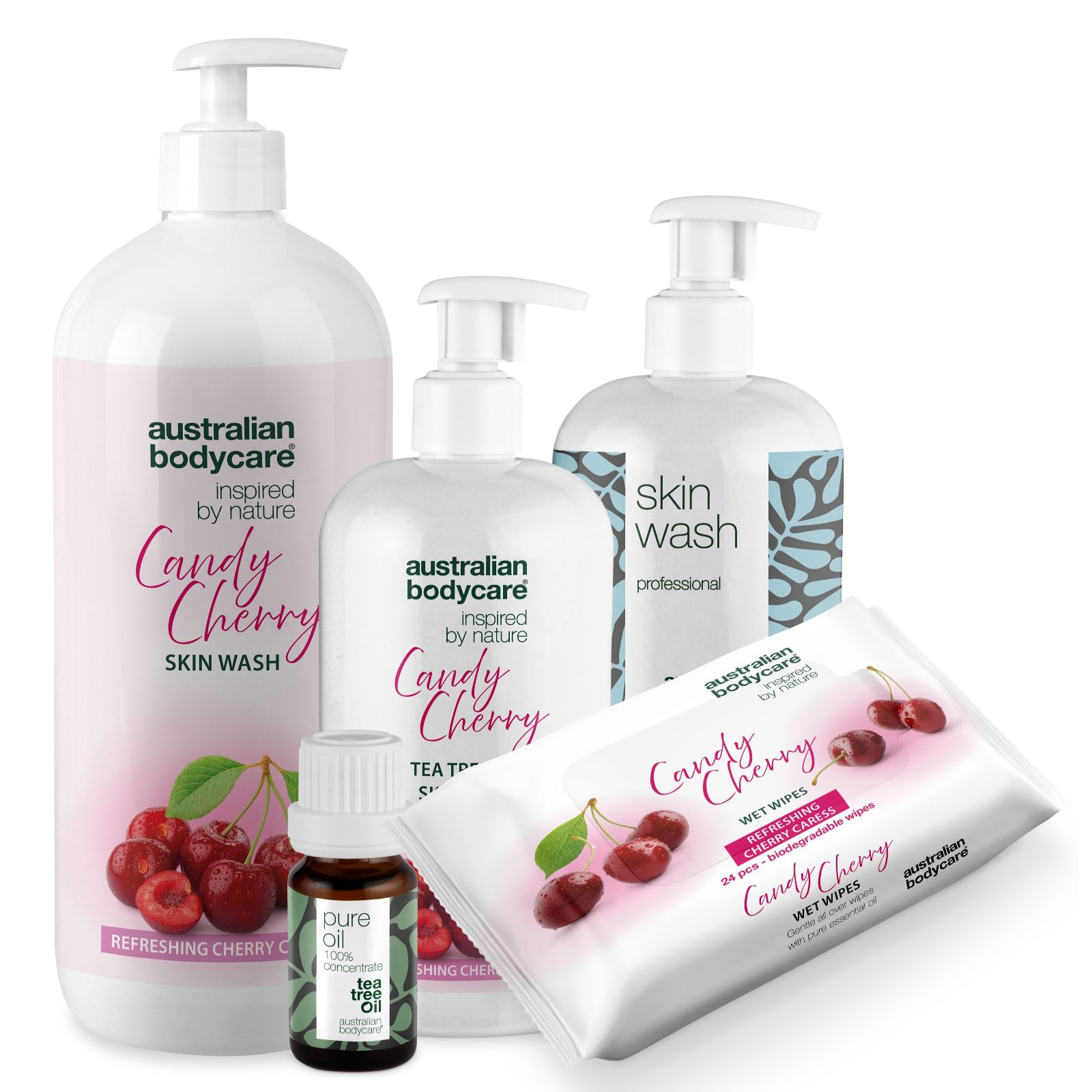 Australian Bodycare Skinwash, Wipes & Oil 5 Piece Collection