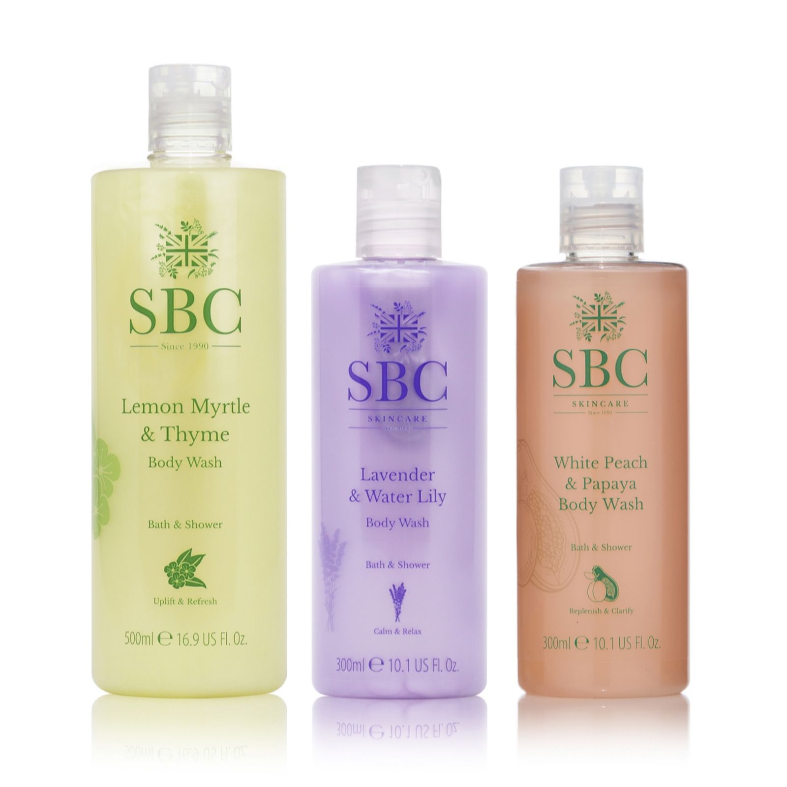 SBC Cleanse & Revive Body Wash Trio