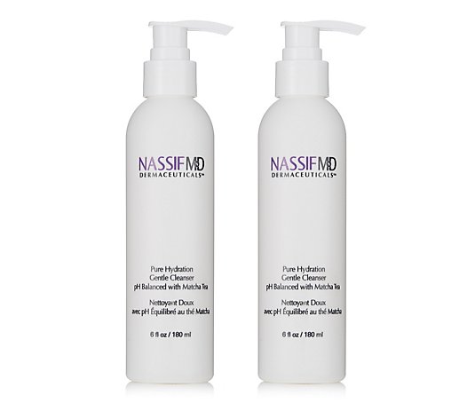 NassifMD Pure Hydration Gentle Cleanser 180ml Duo