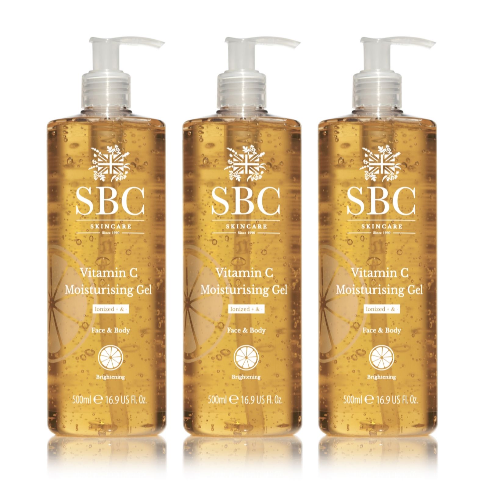 SBC Vitamin C Moisturising Gel Trio 500ml