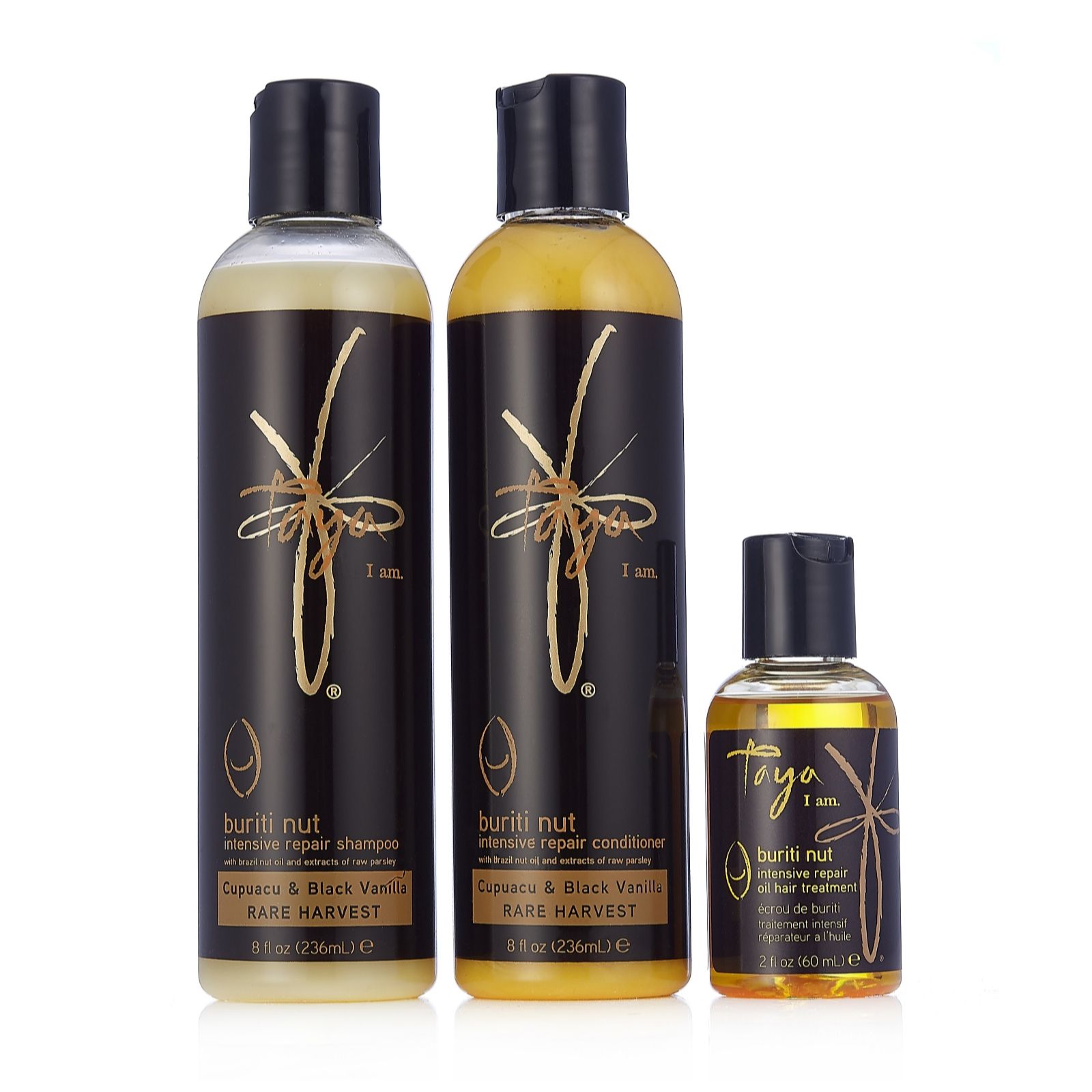 Taya 3 Piece Buriti Nut Cupuacu Vanilla Intensive Repair
