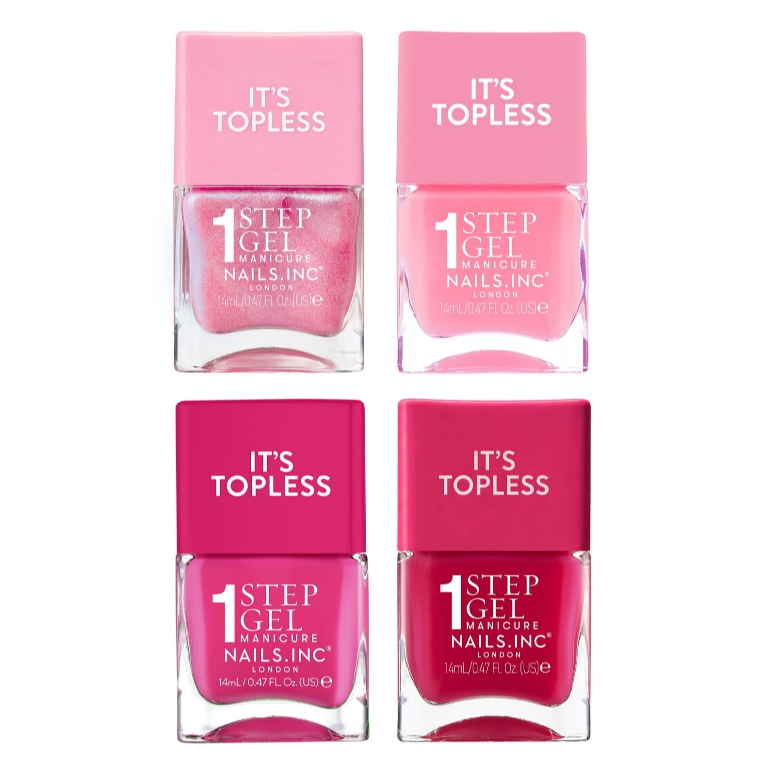 Nails Inc It's Topless Guava Girl Quad