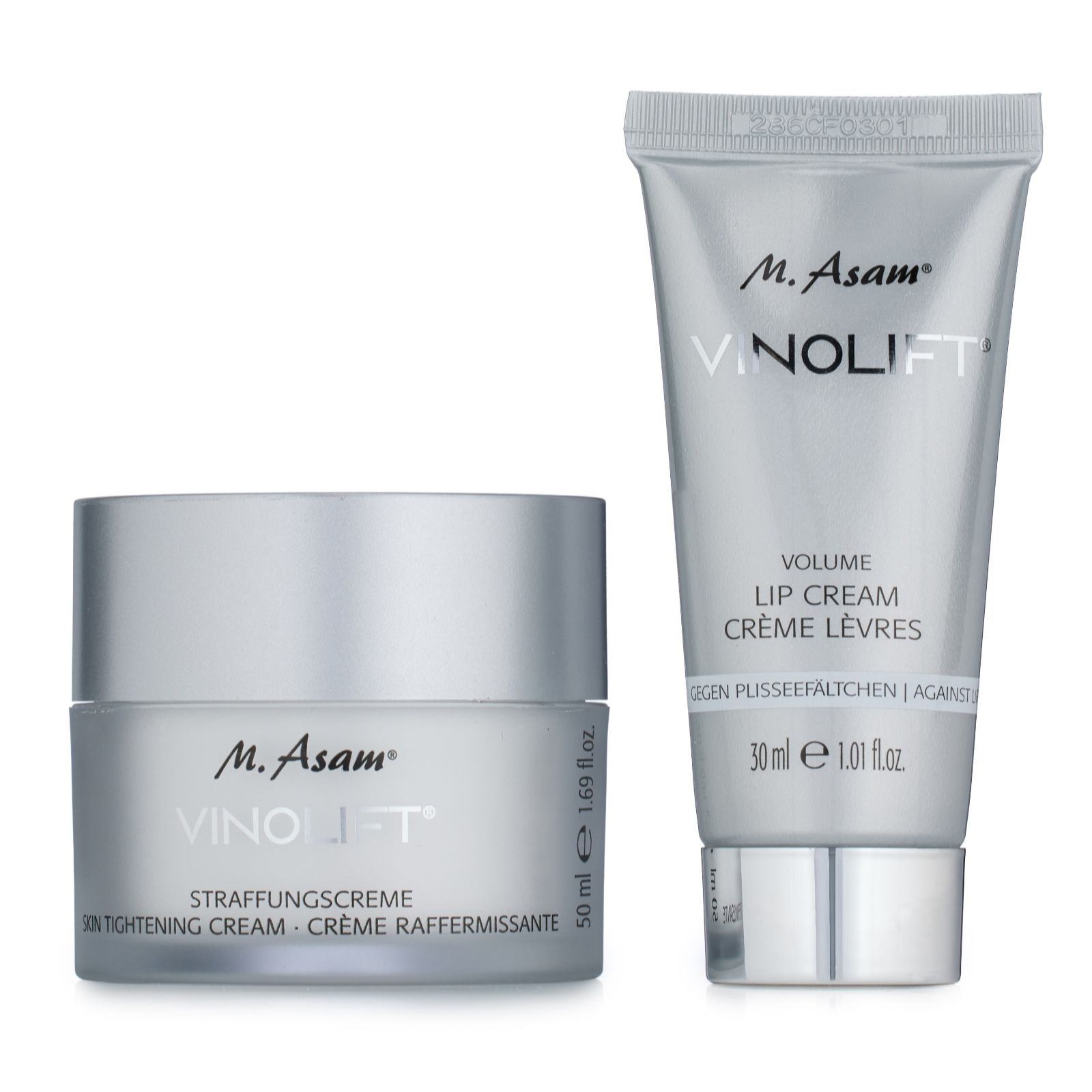 M. Asam Vinolift Skin Tightening Cream & Volume Lip Cream Duo