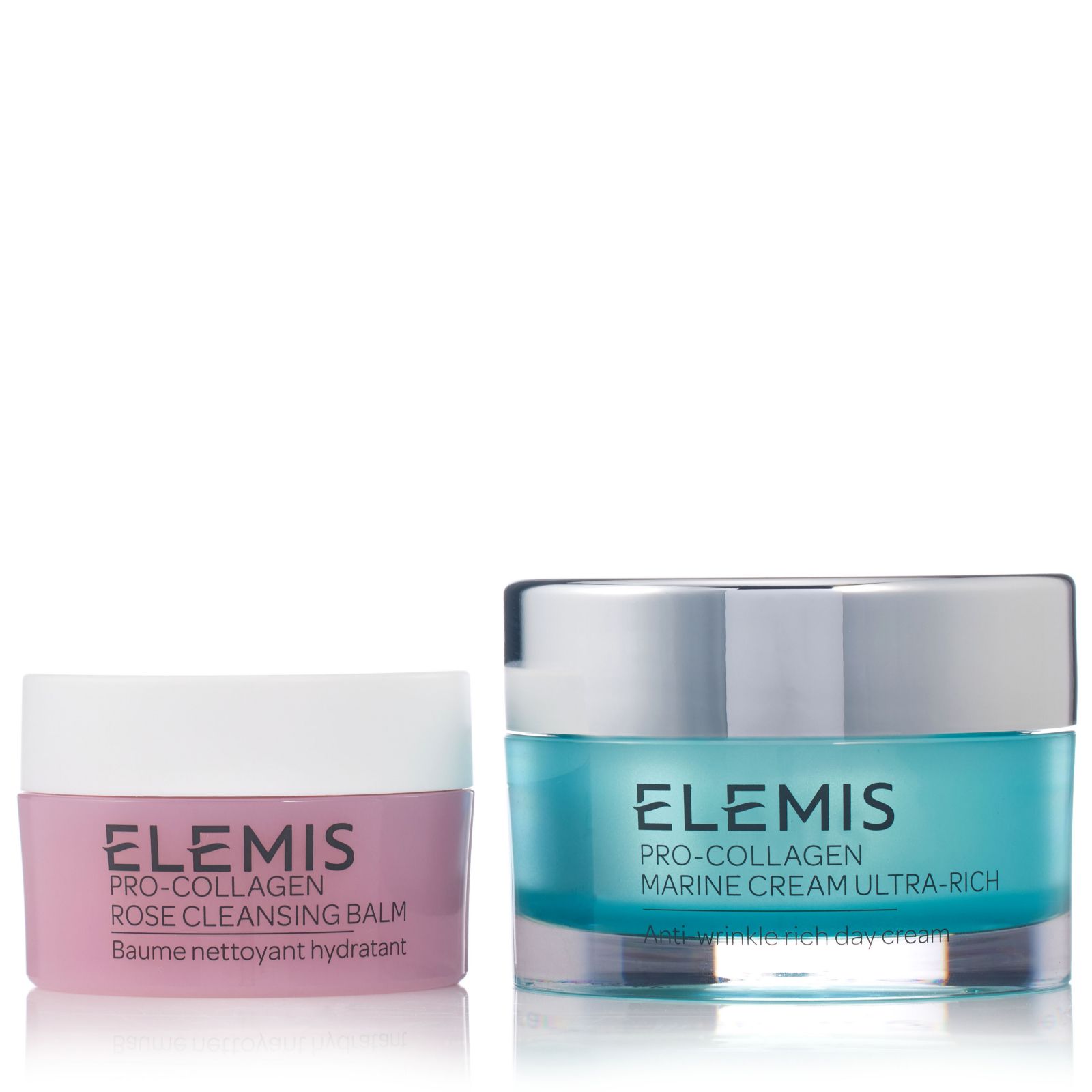 Elemis Pro-Collagen Marine Cream 30ml & Rose Cleansing Balm 20g