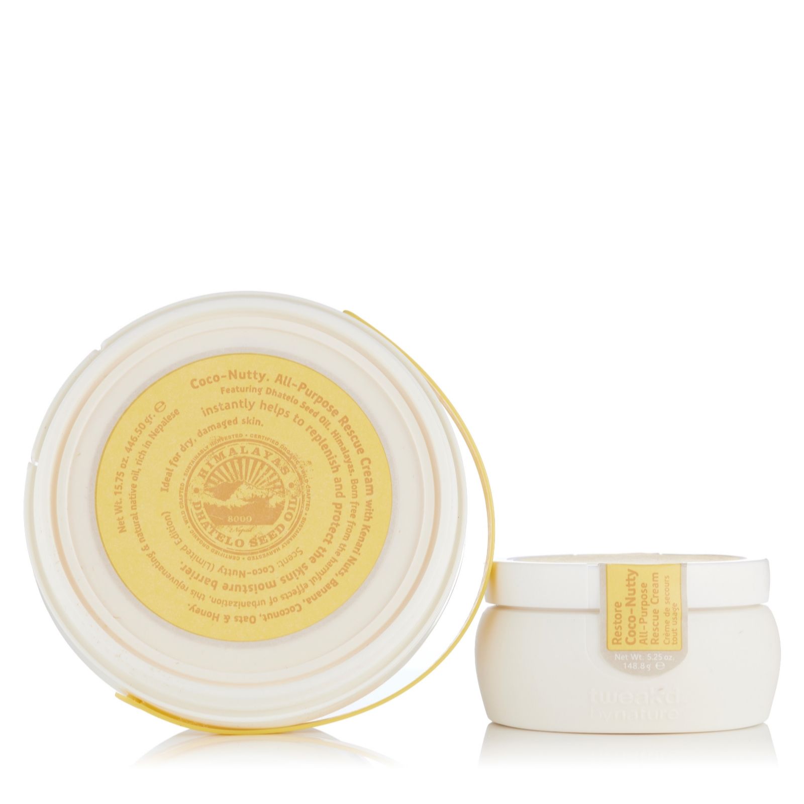 Tweak'd by Nature All-Purpose Rescue Cream 15.75oz & 5.25oz Gift Set