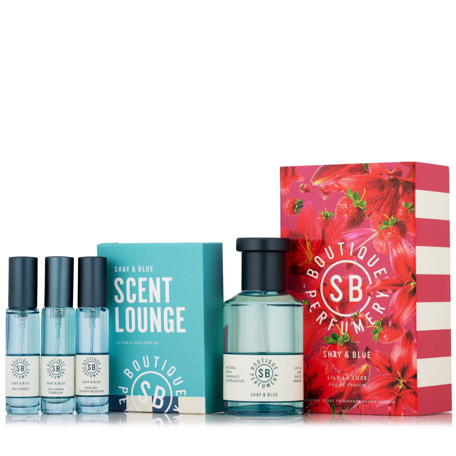 Shay & Blue Eau Du Parfum 100ml with 3 Piece Scent Lounge
