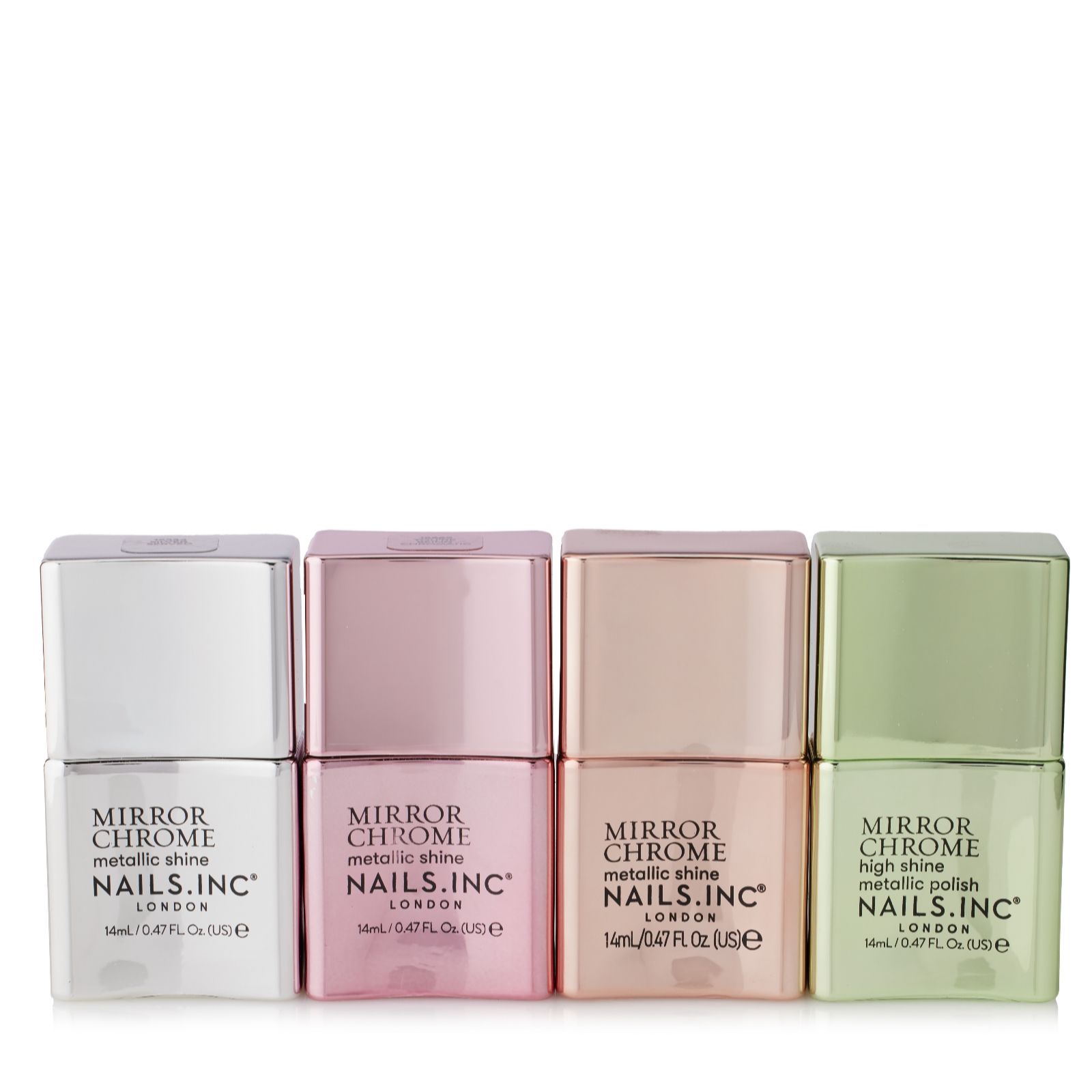 Nails Inc Mirror Chrome Complete 4 Piece Collection