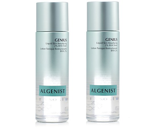 Algenist Genius Liquid Skin Resurfacing 2% BHA Toner 100ml Duo