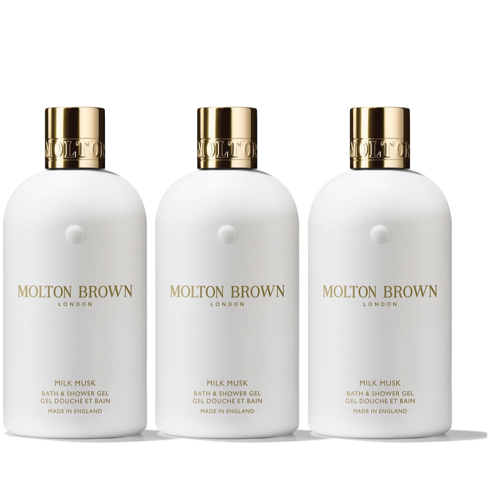 Molton Brown Milk Musk 300ml Body Wash Trio