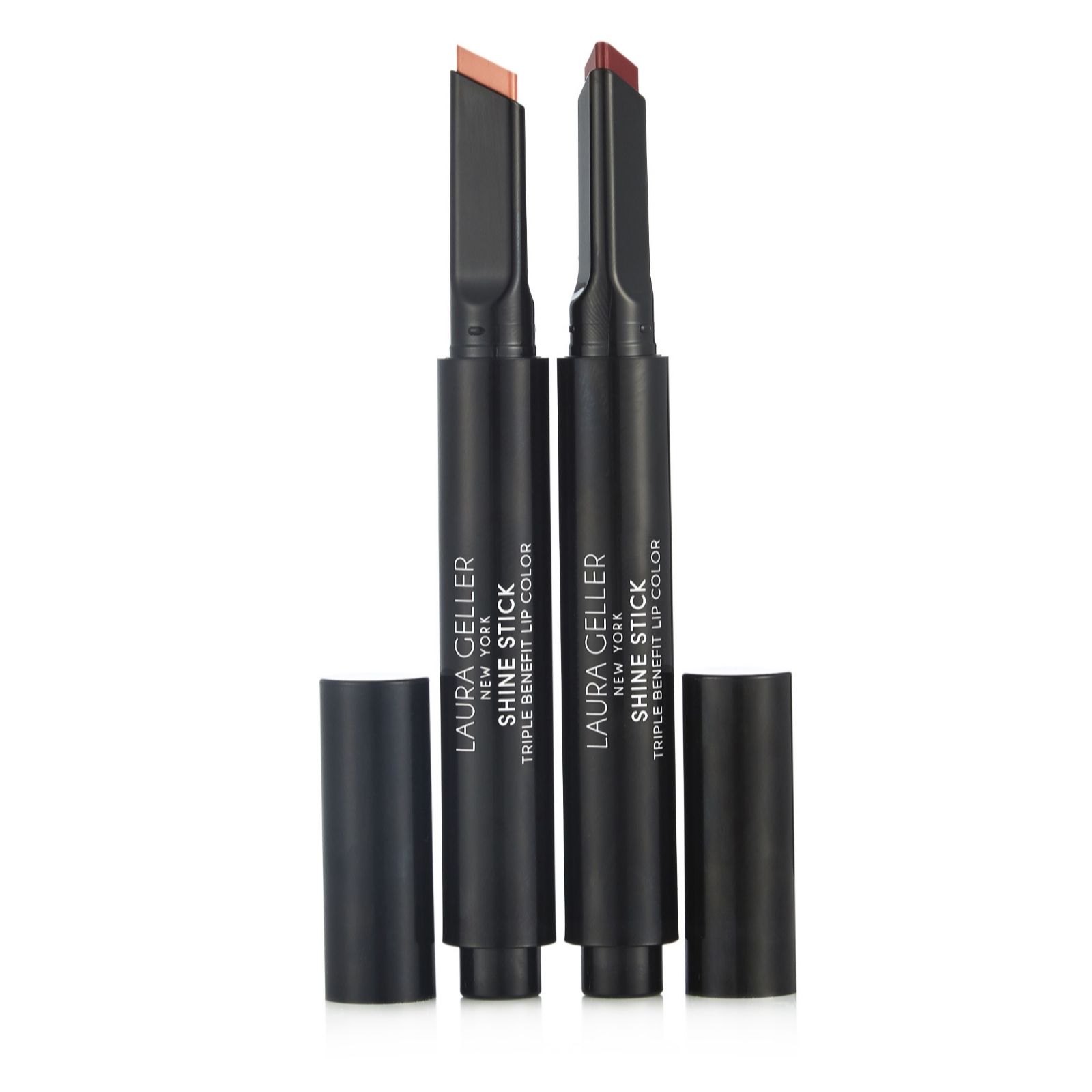 Outlet Laura Geller Shine Stick Triple Benefit Lip Colour Duo - QVC UK