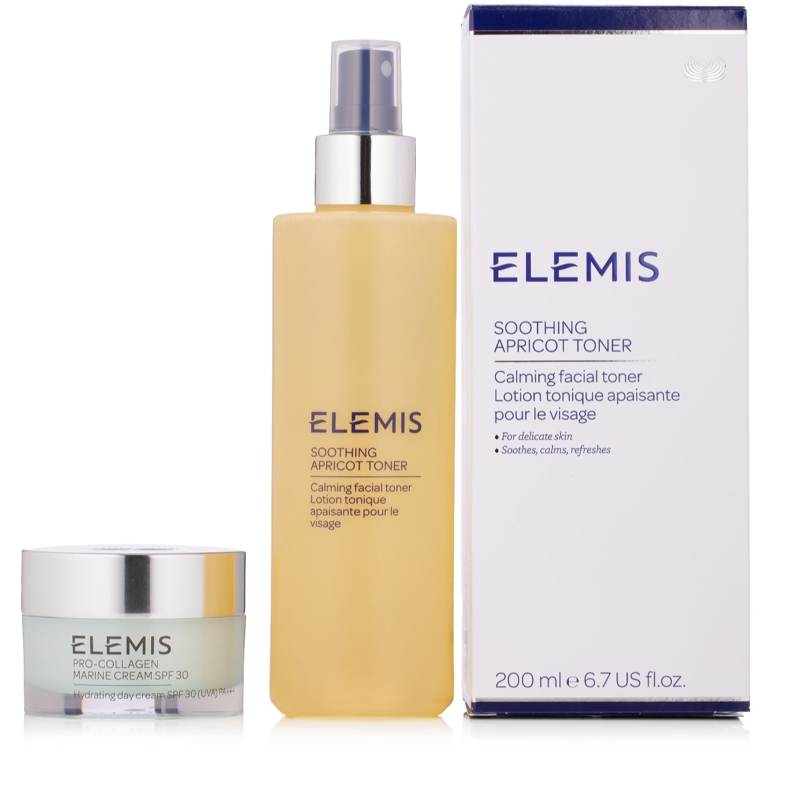 Elemis Pro-Collagen Marine Cream SPF 30ml & Toner 200ml