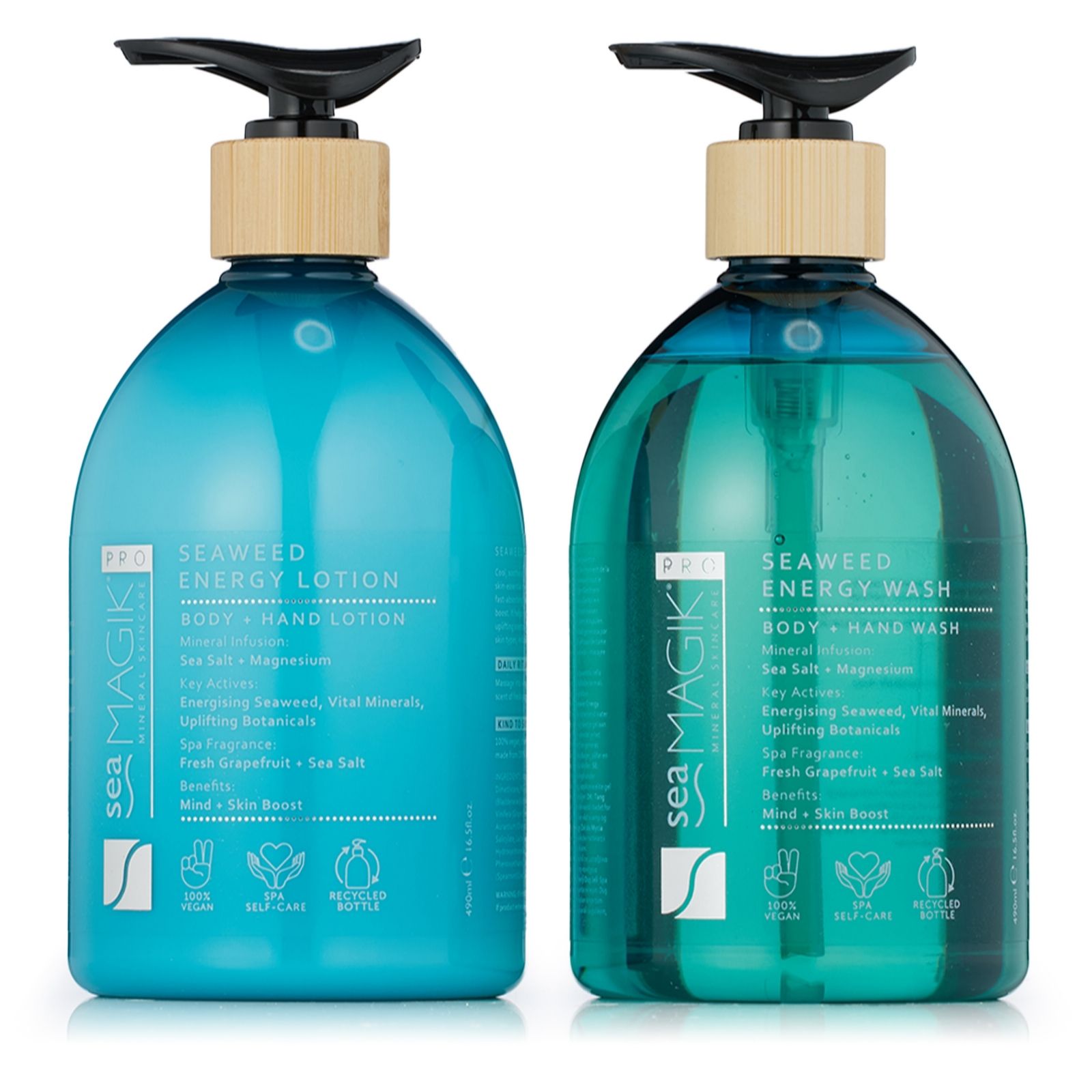 Sea Magik Seaweed Supersize Energy Body Wash & Lotion Duo