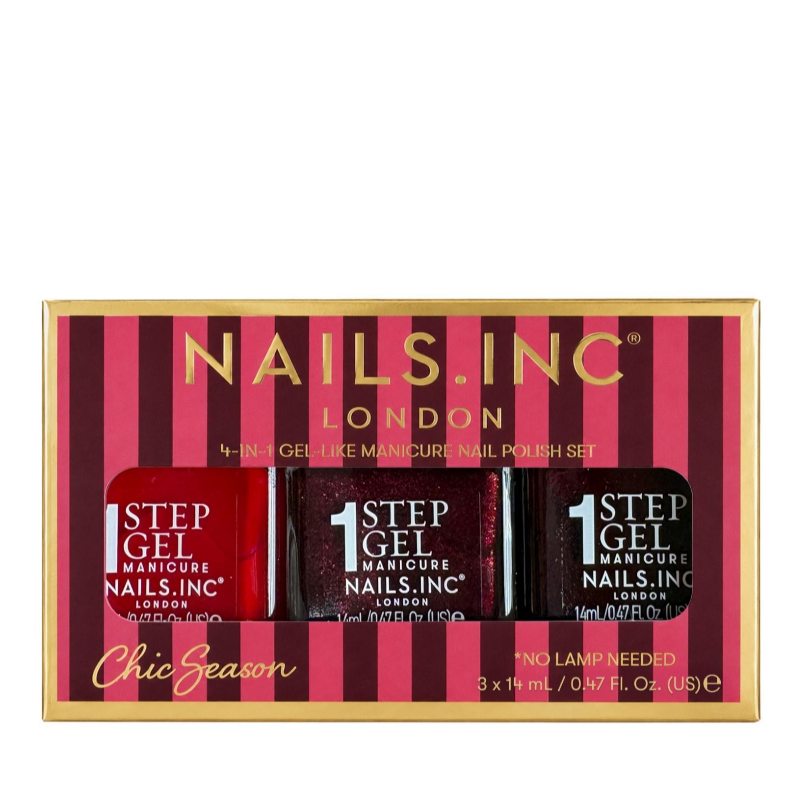 Nails Inc It's Topless Chic Season 3 Piece Gift Set