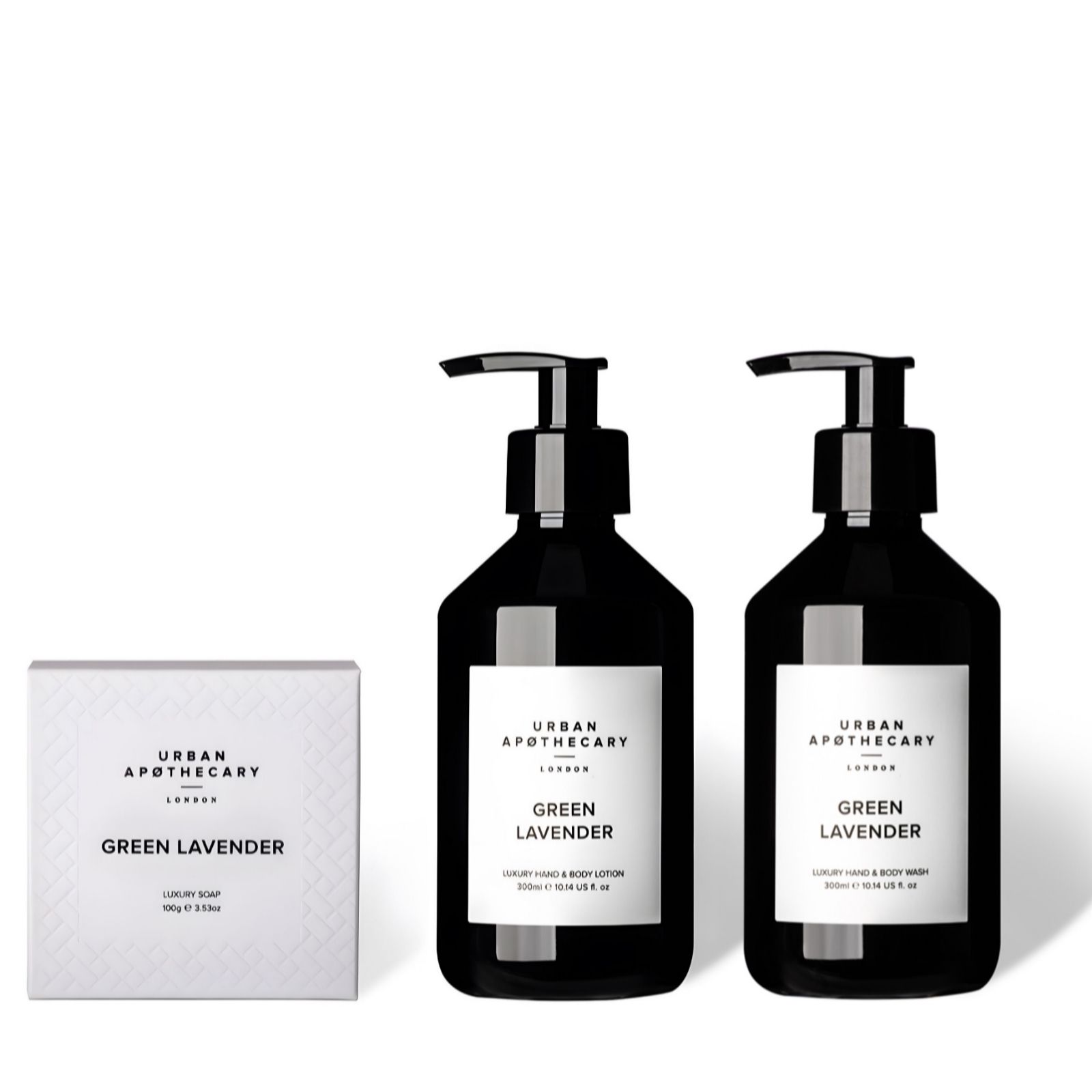 Urban Apothecary Hand & Body Wash Complete 3 Piece Collection QVC UK
